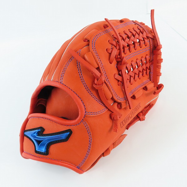 実際に弊社で買取させて頂いたMIZUNO/ミズノ ソフトボール用 WILL DRIVE/ウィルドライブ ブルー 外野手向け グラブ/グローブの画像 0枚目