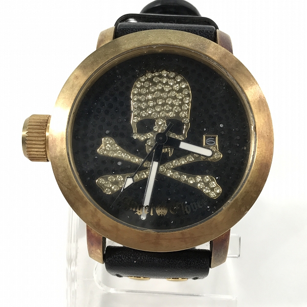 実際に弊社で買取させて頂いた【おまとめ/動作未確認】Roen/ロエン クオーツ ドクロ/スカル 腕時計の画像 2枚目