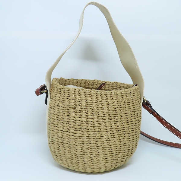 実際に弊社で買取させて頂いたChloe/クロエ ×Mifuko/ミフコ WODDY スモールバスケット ショルダーバッグの画像 1枚目