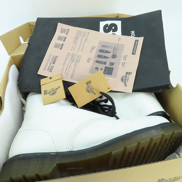 実際に弊社で買取させて頂いたDr.Martens/ドクターマーチン 1460 8EYE BOOT/8ホール ブーツ ホワイト 11822100/UK8の画像 8枚目
