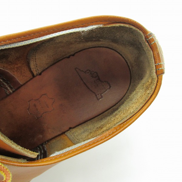実際に弊社で買取させて頂いたREDWING/レッドウィング WORK OXFORD アイリッシュセッター 犬タグ復刻 9895/8Dの画像 4枚目