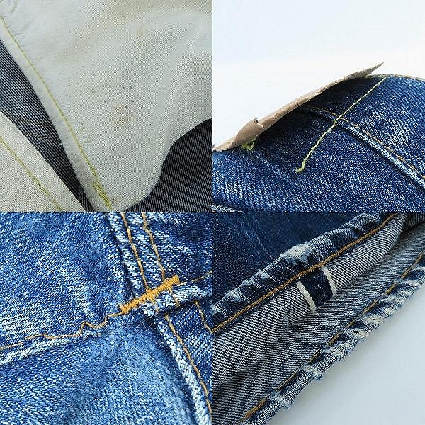 実際に弊社で買取させて頂いたLEVI'S/リーバイス ヴィンテージ 70s頃 501 刻印16/点々/紙パッチ/セルビッジ/シングルステッチ デニムパンツの画像 9枚目