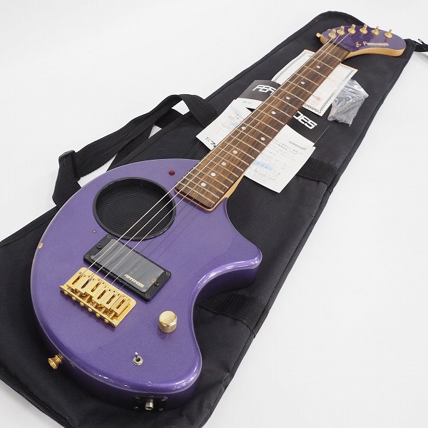 実際に弊社で買取させて頂いた★【難有り】FERNANDES/フェルナンデス ZO-3C ぞうさん ゴールドパーツ アンプ内蔵ギター マッチングヘッド ケース付