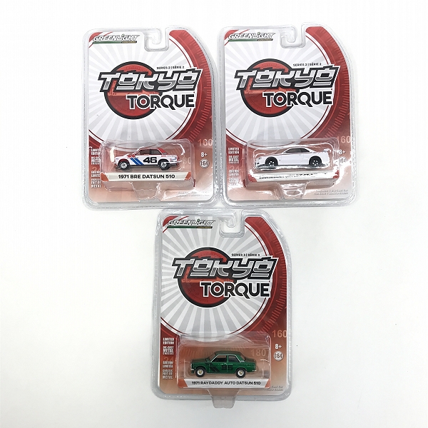 実際に弊社で買取させて頂いた【おまとめ/未開封】Green Light/グリーンライト TOKYO TORQUE/ALL-TRRRAIN 1976 JEEP CJ-5/BRE DATSUN 510/SKYLINE GT-R 他の画像 3枚目