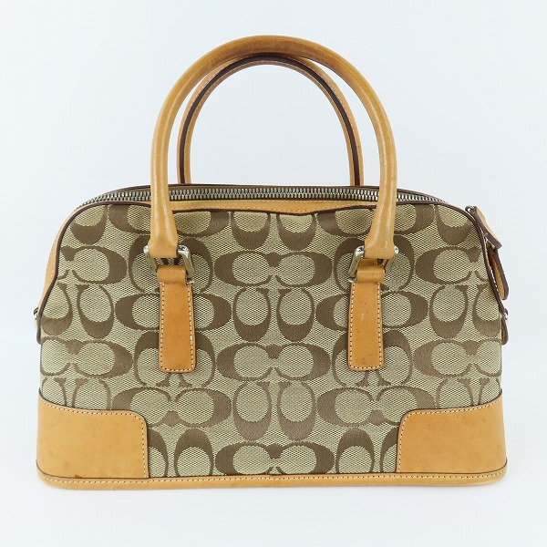 実際に弊社で買取させて頂いたCOACH/コーチ シグネチャー 2WAY ハンドバッグ/ショルダーバッグ 6047の画像 1枚目
