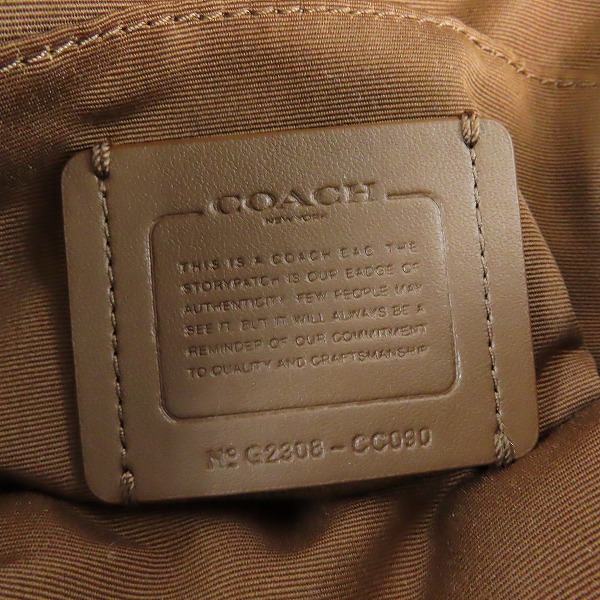 実際に弊社で買取させて頂いたCOACH/コーチ サリバン クロスボディ ブロックド シグネチャー キャンバス ショルダーバッグ CC090の画像 5枚目