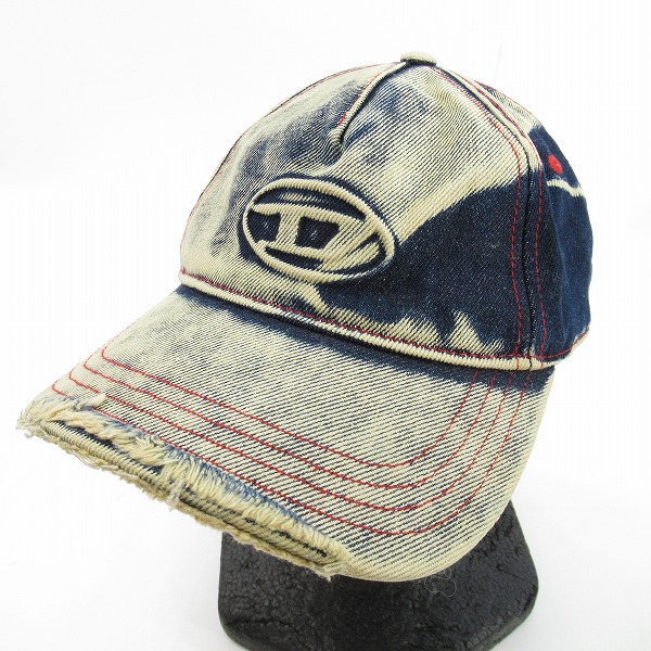 実際に弊社で買取させて頂いたDIESEL/ディーゼル ダメージ加工 デニム キャップ/2