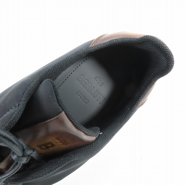 実際に弊社で買取させて頂いたBERLUTI/ベルルッティ ファストトラック グレーズドレザースニーカー/7の画像 4枚目