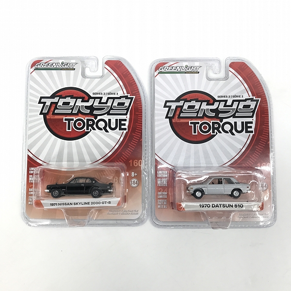 実際に弊社で買取させて頂いた【おまとめ/未開封】Green Light/グリーンライト TORQUE 1970 DATSUN 510/240Z RALLY/1971 SKYLINE 2000 GT-R/R35 他の画像 1枚目