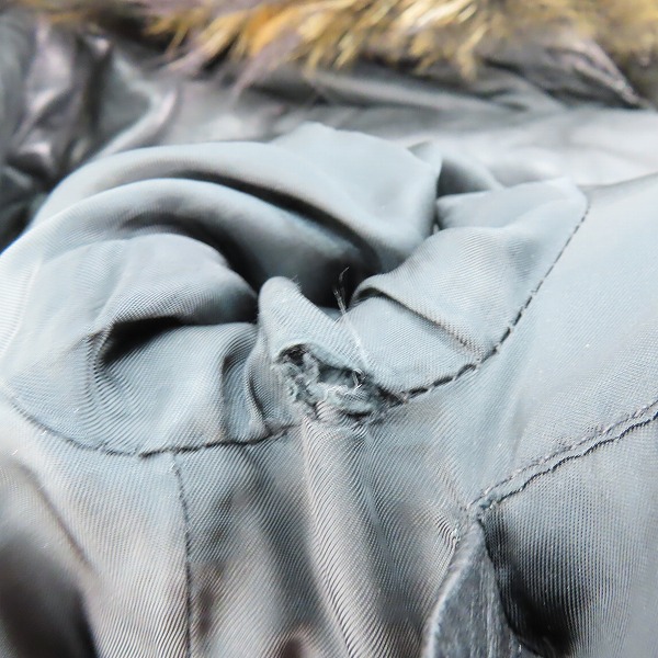 実際に弊社で買取させて頂いたSHELLAC/シェラック 羊革/レザー ダウンジャケット 35006/48の画像 6枚目