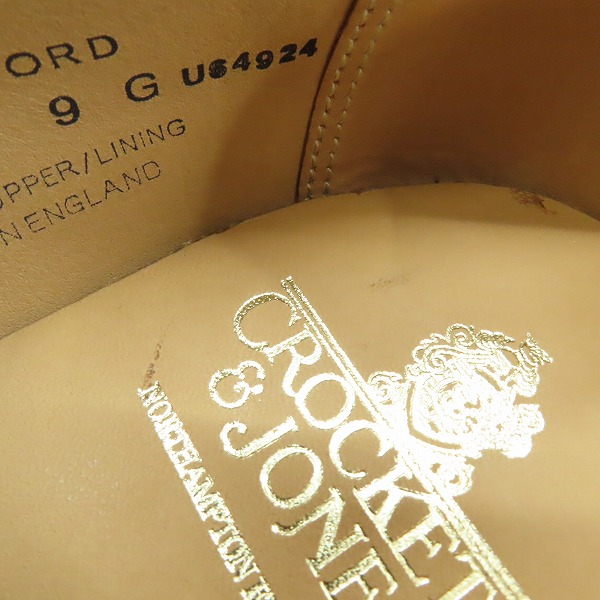 実際に弊社で買取させて頂いたCROCKETT & JONES/クロケット＆ジョーンズ BRADFORD ドレスシューズ/革靴 5016 12/9の画像 7枚目