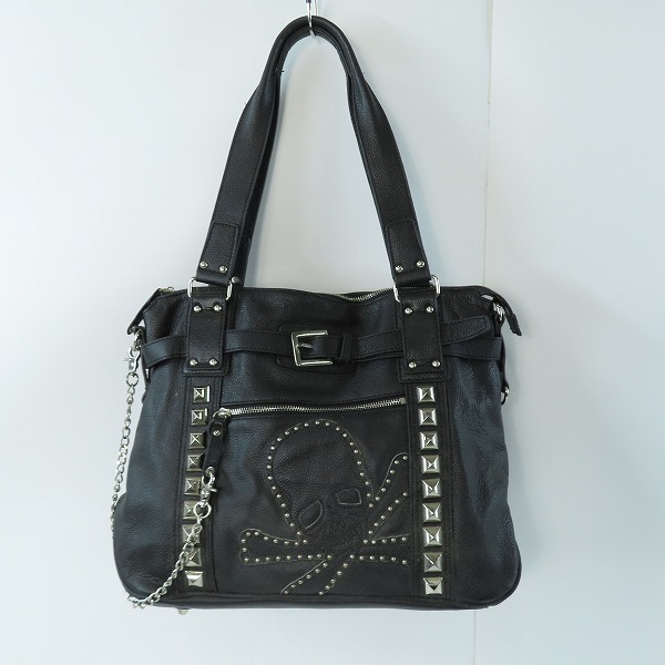 実際に弊社で買取させて頂いたRoen/ロエン レザー スタッズ ハンドバッグ/トートバッグ