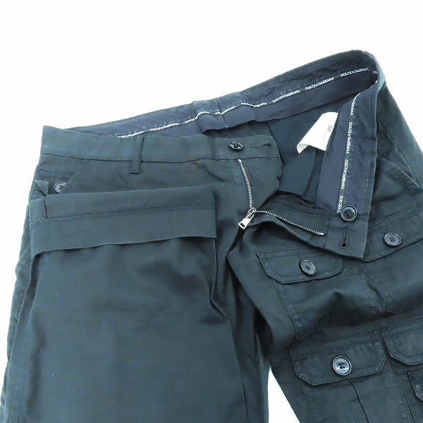 実際に弊社で買取させて頂いた【JPタグ】DOLCE&GABBANA/ドルチェ&ガッバーナ マルチポケット シルク混/コットン パンツ G31PGT/50の画像 5枚目