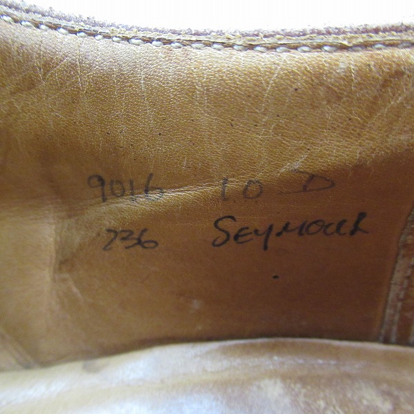 実際に弊社で買取させて頂いたJOHN LOBB/ジョンロブ SEYMOUR/セイムール スエード レザー シューズ 9016/10Dの画像 5枚目