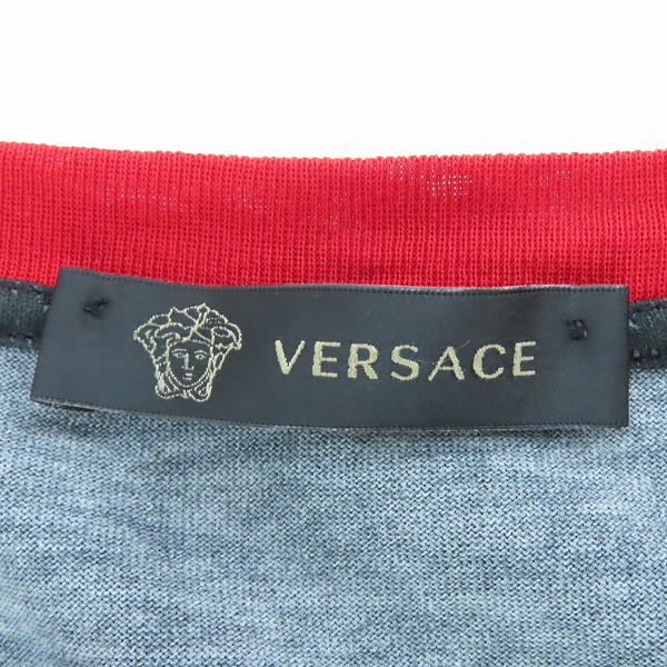 実際に弊社で買取させて頂いた【JPタグ】VERSACE/ヴェルサーチ 長袖 ヒョウプリント Tシャツ A81267/Lの画像 2枚目