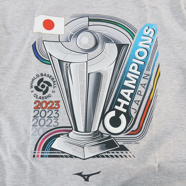 実際に弊社で買取させて頂いたMIZUNO/ミズノ WBC 2023 優勝記念 オーセンティック Tシャツ 12JRT3100/Lの画像 6枚目