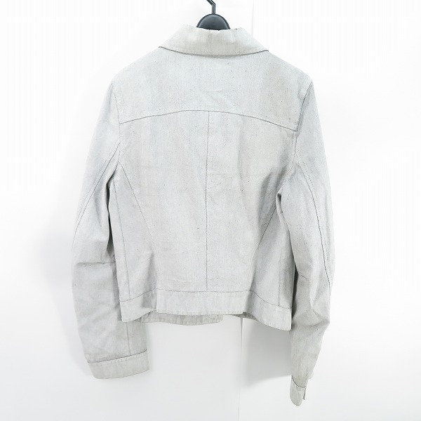 実際に弊社で買取させて頂いたANN DEMEULEMEESTER/アンドゥムルメステール デニムジャケット グレー系の画像 1枚目