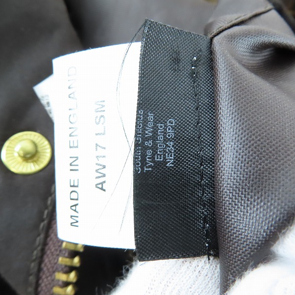 実際に弊社で買取させて頂いたBarbour/バブアー SL BEDALE/ビデイル オイルドジャケット 1702280/36の画像 7枚目