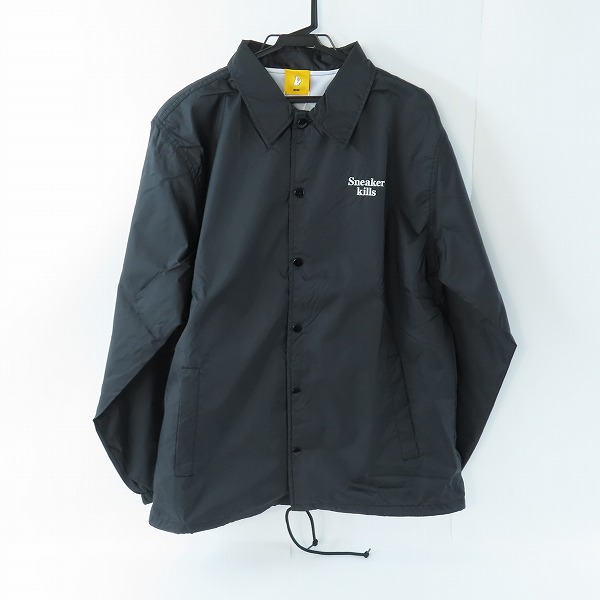 実際に弊社で買取させて頂いた(1)【未使用】FR2 × SNKRDUNK/エフアールツー × スニーカーダンク Angel Coach Jacket Black FRC2905/L