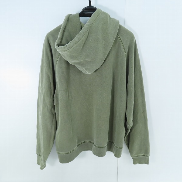 実際に弊社で買取させて頂いたATMOS/アトモス OVERDYED SWEAT HOODIE GREEN パーカー MAT21-A037/Mの画像 1枚目