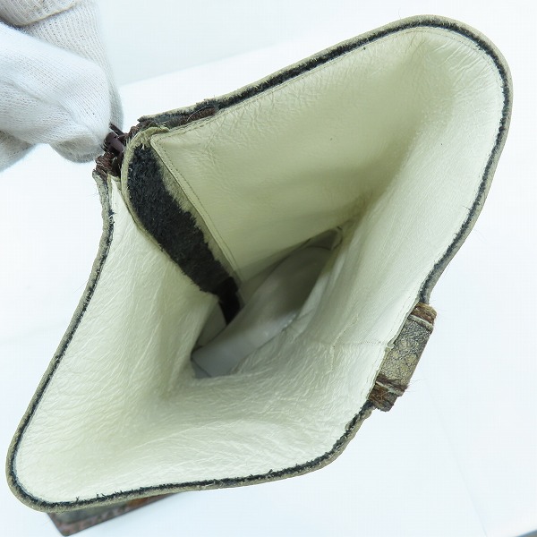 実際に弊社で買取させて頂いたHIROMU TAKAHARA/ヒロムタカハラ ハラコ ウエスタンブーツ/43の画像 4枚目