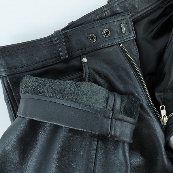 実際に弊社で買取させて頂いたHARLEY DAVIDSON/ハーレーダビッドソン レザーパンツ/30の画像 2枚目