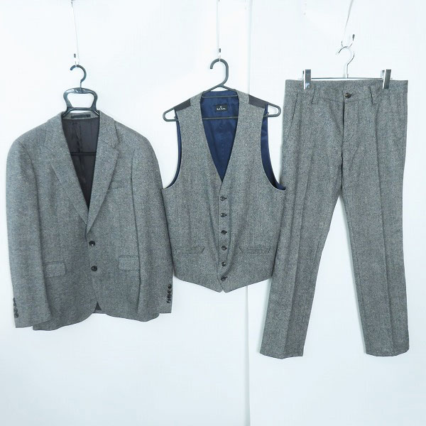 実際に弊社で買取させて頂いたPS Paul Smith/ピーエス ポールスミス スリーピーススーツ テーラードジャケット/パンツ/ベスト 253311/S/L/M