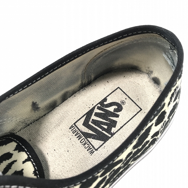 実際に弊社で買取させて頂いた【難有り】VANS×WACKO MARIA/バンズ×ワコマリア V44 AUTHENTIC/オーセンティック レオパード 667569-0001/26.5の画像 4枚目