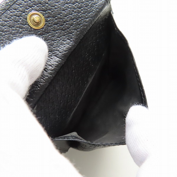 実際に弊社で買取させて頂いたGUCCI/グッチ アニマリエ ビー/蜂 レザー 二つ折り 財布 ウォレットの画像 5枚目