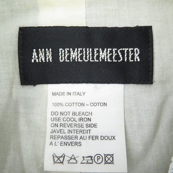 実際に弊社で買取させて頂いたANN DEMEULEMEESTER/アンドゥムルメステール デニムジャケット グレー系の画像 2枚目