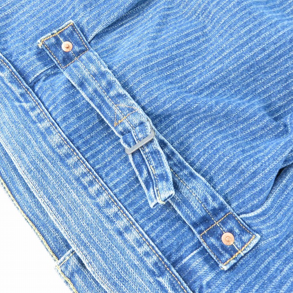 実際に弊社で買取させて頂いた【未使用】LEVIS/リーバイス ストライプ柄 デニム/ジャケット A3174-0010/XL(JPN）の画像 2枚目