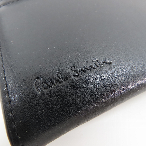 実際に弊社で買取させて頂いたPaul Smith/ポールスミス マーケトリーストライプラビット 二つ折り 長財布/ウォレットの画像 5枚目