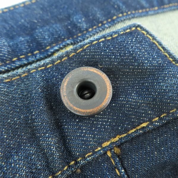 実際に弊社で買取させて頂いたISAMU KATAYAMA BACKLASH/バックラッシュ MULTIPLICATION 13oz ストレートデニムパンツ 1483-01 Lの画像 5枚目