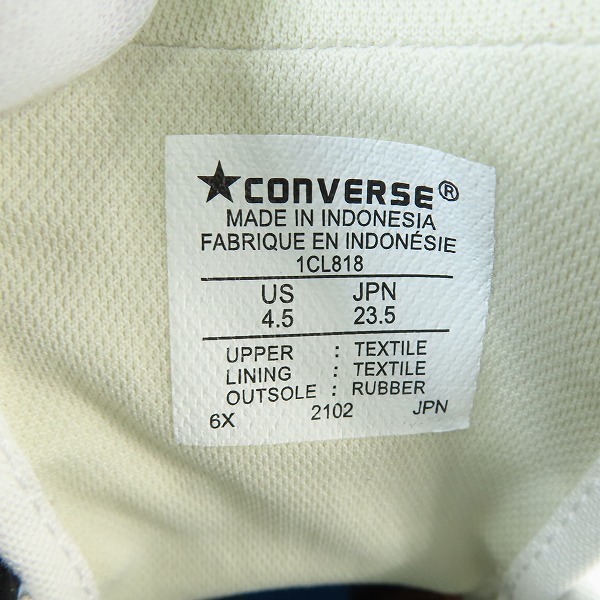 実際に弊社で買取させて頂いた【未使用】CONVERSE/コンバース ALL STAR 100 SPACESUITS HI WHITE スニーカー 1CL818/23.5の画像 5枚目
