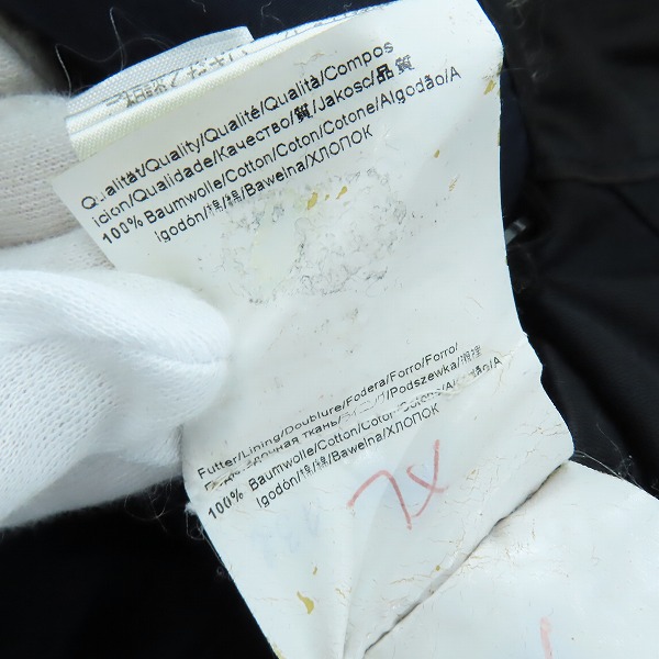 実際に弊社で買取させて頂いたHUGO BOSS/ヒューゴボス ファーライナー付き コート ブラック XLの画像 7枚目