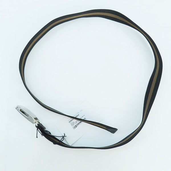 実際に弊社で買取させて頂いた【未使用】BOTTEGA VENETA/ボッテガヴェネタ リボンストラップ ボーダー ライン ベルト 629663 VBWJ1 8552の画像 6枚目