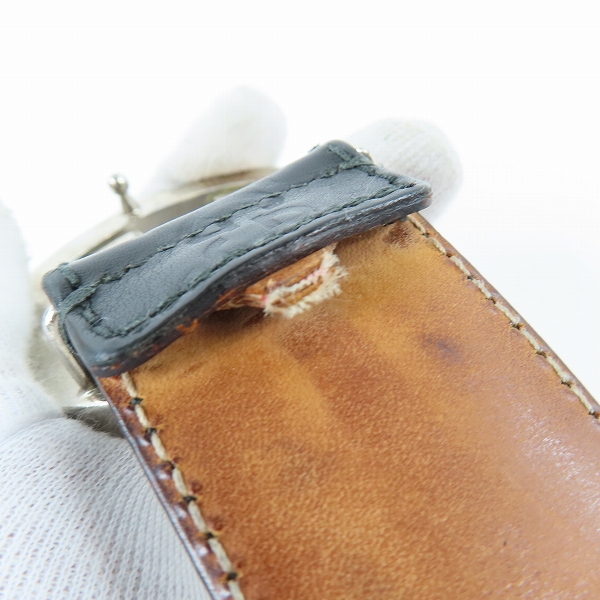 実際に弊社で買取させて頂いたGucci/グッチ レザーベルト ロゴバックル/85・34の画像 5枚目