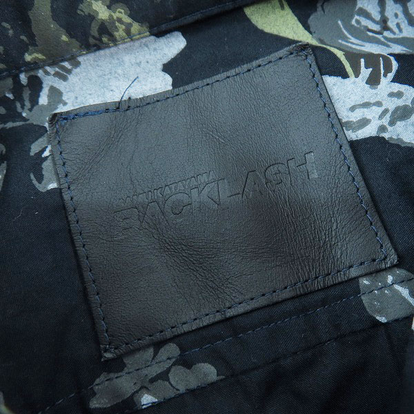 実際に弊社で買取させて頂いたISAMU KATAYAMA BACKLASH/バックラッシュ 花柄シャツ 1589-01/グリーン/Sの画像 2枚目