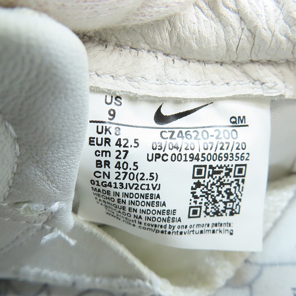 実際に弊社で買取させて頂いたNIKE×MEDICOM TOY/ナイキ×メディコムトイ BLAZER LOW BE@RBRICK/ベアブリック CZ4620-200/27の画像 5枚目