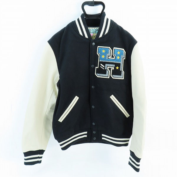 実際に弊社で買取させて頂いたEMPTY R _ _ M/エンプティールーム×HYSTERIC GLAMOUR/ヒステリックグラマー バーシティジャケット/M