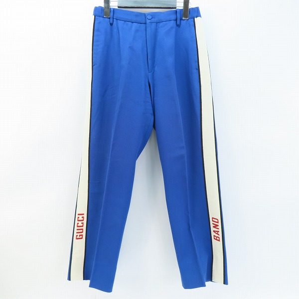 実際に弊社で買取させて頂いたGUCCI グッチ BAND Pleat-Front PANT/サイドライン プリーツ フロントパンツ 568670/44