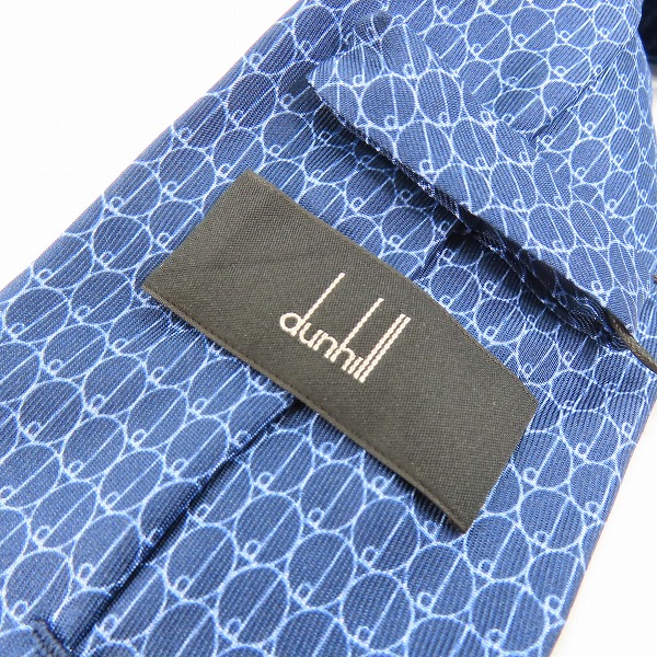 実際に弊社で買取させて頂いた【未使用】dunhill/ダンヒル ロゴ 総柄 シルクネクタイの画像 1枚目