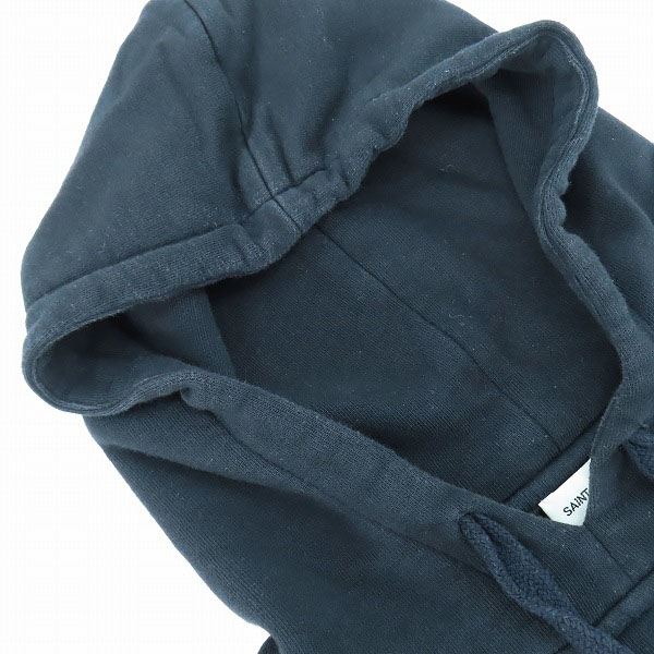 実際に弊社で買取させて頂いた【JPタグ】SAINT LAURENT/サンローラン ラメロゴ刺繍 パーカー 512332/Sの画像 7枚目