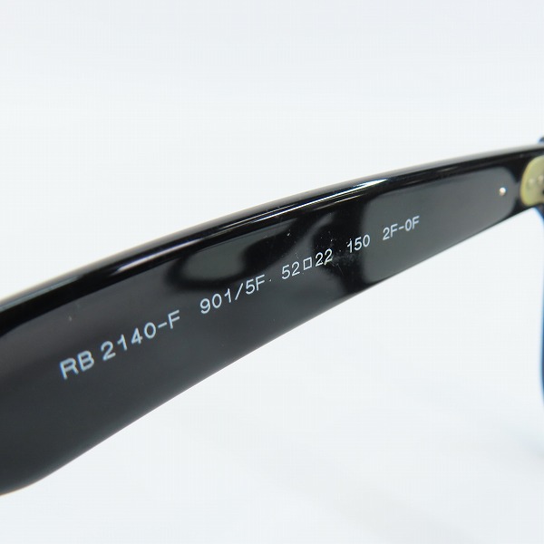 実際に弊社で買取させて頂いたRay-Ban/レイバン WAYFARER/ウェイファーラー メガネ/アイウェア RB2140-F 901の画像 5枚目