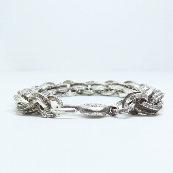 実際に弊社で買取させて頂いたCHROME HEARTS/クロムハーツ オールド刻印 Double B Ring Bracelet/ダブルB リング ブレスレットの画像 3枚目