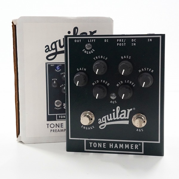 実際に弊社で買取させて頂いたaguilar/アギュラー Tone Hammer ベース用 プリアンプ ダイレクトボックス エフェクター ACアダプター付き 動作確認済み