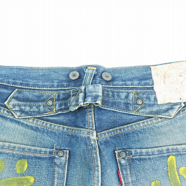 実際に弊社で買取させて頂いたEVISU/エヴィス ダブルニー 道楽 デニムパンツ 2513/29の画像 6枚目