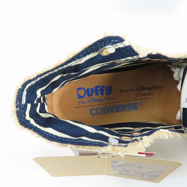 実際に弊社で買取させて頂いた【未使用】CONVERSE×Disney/コンバース×ディズニー Duffy ALL STAR HI/ダッフィー オールスター/1CK054/23.5の画像 4枚目