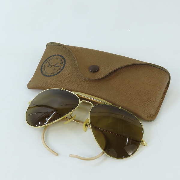 実際に弊社で買取させて頂いたRayBan/レイバン AVIATOR アビエーター B&L ボシュロム ティアドロップ サングラスの画像 9枚目