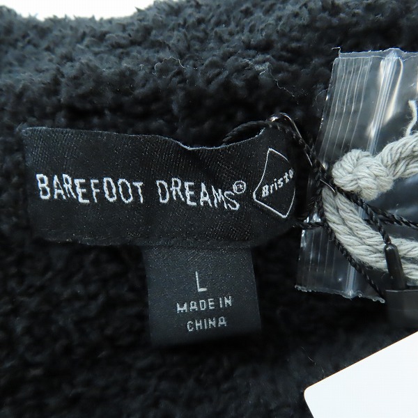 実際に弊社で買取させて頂いた【未使用】BAREFOOT DREAMS×F.C.Real Bristol/ベアフットドリームス ジップアップパーカー ロゴワッペン 23SS FCRB-230083/Lの画像 3枚目
